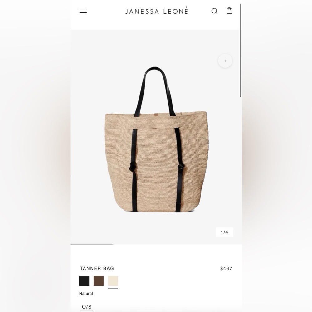 Janessa Leone Tanner Bag - Natural - Picture 5 of 14